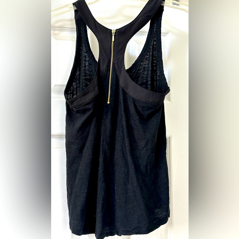 Racer Back Tank w/ Zipper Banana Republic